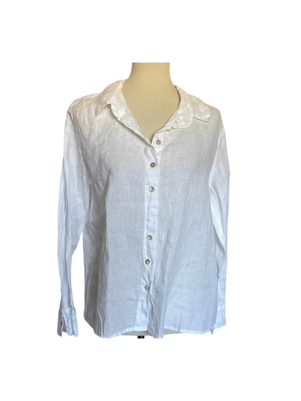 CUT LOOSE - Hanky Linen Fitted Shirt - 4207649 - White - Medium